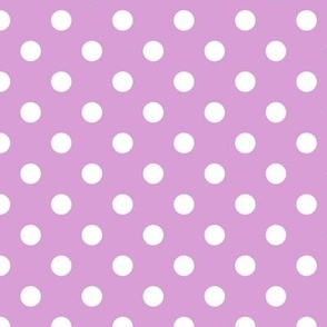 Polka Dot Pattern - Lilac and White