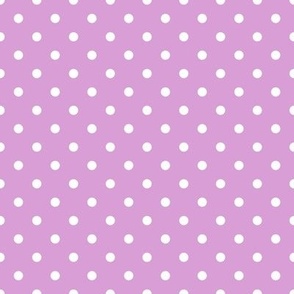 Small Polka Dot Pattern - Lilac and White