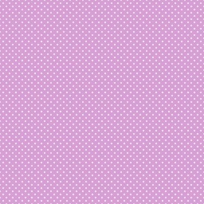 Micro Polka Dot Pattern - Lilac and White