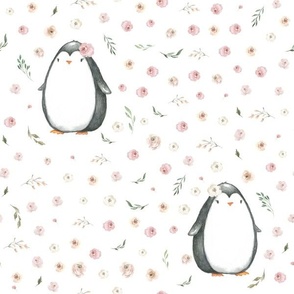 pink rose penguin