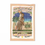 Art Nouveau Hare Wall Hanging