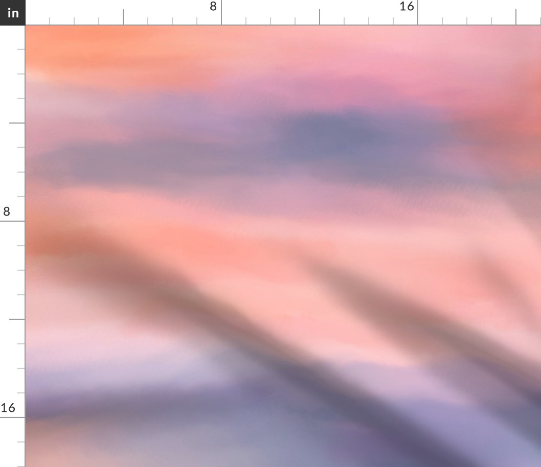 Abstract sunrise - 54” wide