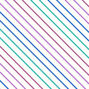 watercolour hearts diagonal stripes large- light pastel