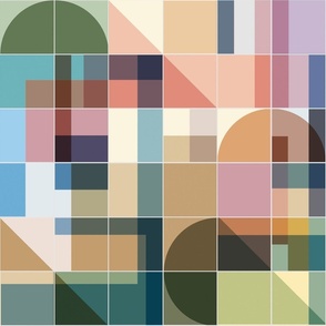 Geometric Colorful Tiles Multi
