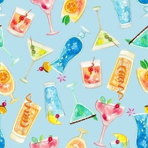 Colorful Cocktails (powder blue)