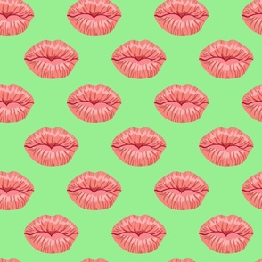 lips - green - medium