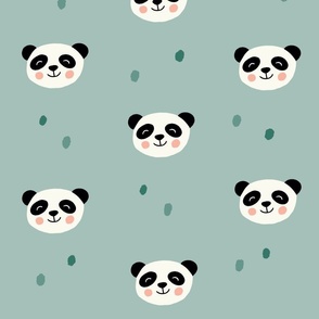 Baby Panda - Pale green