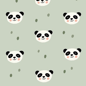 Baby Panda - Pale green