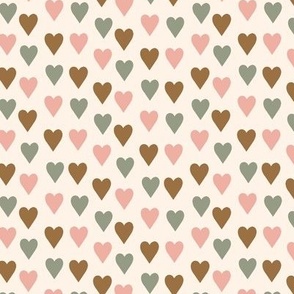 Multi coloured hearts