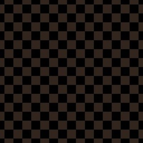 Checker Pattern - Dark Cocoa and Black