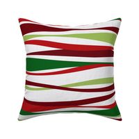 colorful christmas ribbons landscape - xmas fabric