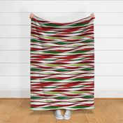 colorful christmas ribbons landscape - xmas fabric