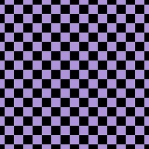 Checker Pattern - Lavender and Black