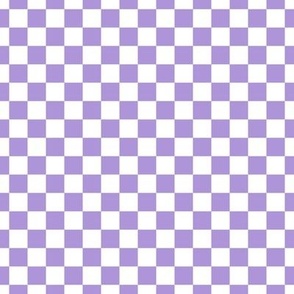 Checker Pattern - Lavender and White