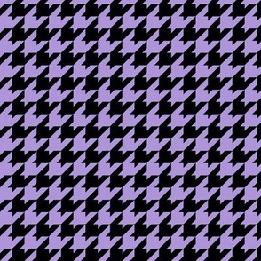Houndstooth Pattern - Lavender and Black