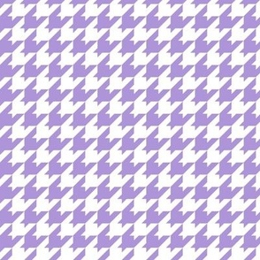 Houndstooth Pattern - Lavender and White
