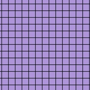 Grid Pattern - Lavender and Black