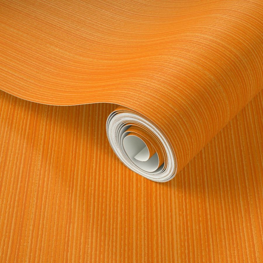 Classic Vertical Stripes Natural Hemp Grasscloth Woven Texture Classy Elegant Simple Orange Blender Bright Colors Summer Bold Orange Bright Orange FF8000 Bold Modern Abstract Geometric