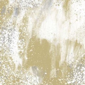 Modern Art Gold Splatters 