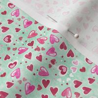 Lovecore Heart Confetti - mint green 