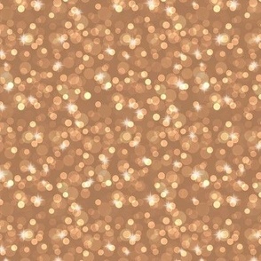 Small Sparkly Bokeh Pattern - Almond Color