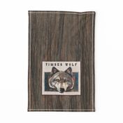 Timber Wolf tea towel