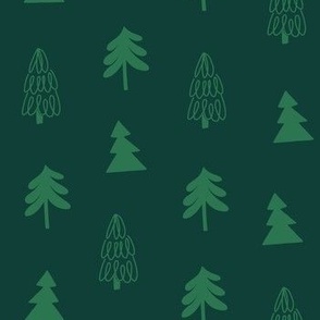 3 kinds of Christmas Trees - Green