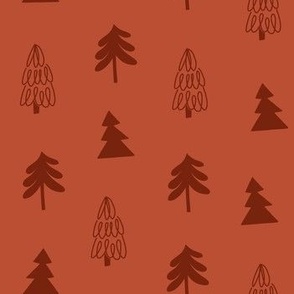 3 kinds of Christmas Trees - Brown