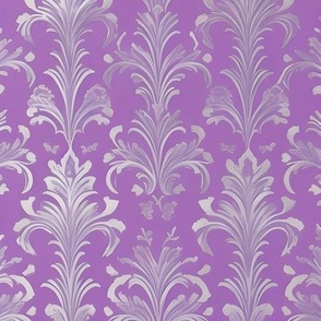 Purple,silver,damask,vintage,antique,pattern,victorian,beautiful Belle Époque,elegance chic,timeless decor 