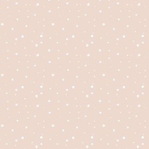 snowflakes on light pink