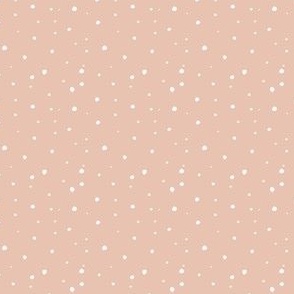 cream snowflakes on pink
