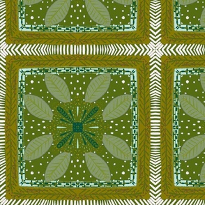 Olive green tile 