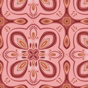 Moroccan pink tile 