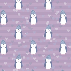 Purple penguins - Large scale