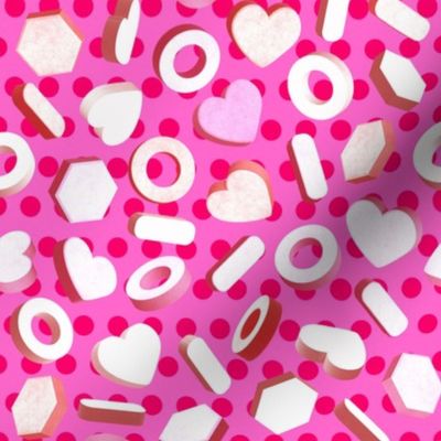 Pink 3D Candy Pattern