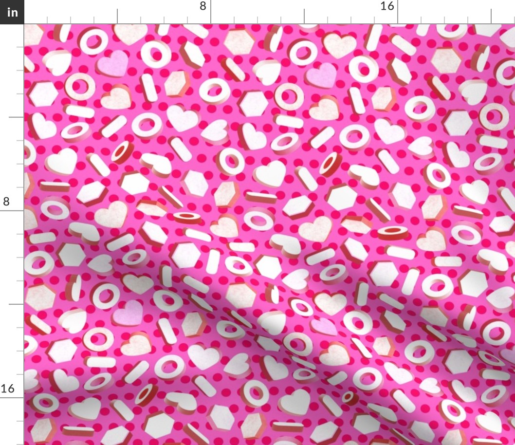 Pink 3D Candy Pattern