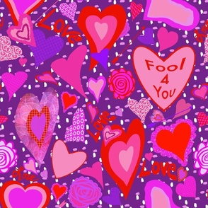 Kitschy Hearts-Purple-large scale