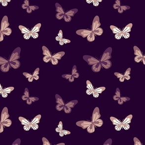 Purple butterflies - Large scale