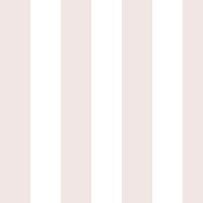 Large Vertical Awning Stripe Pattern - Eggshell White and White