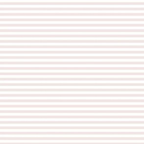 Small Horizontal Bengal Stripe Pattern - Eggshell White and White
