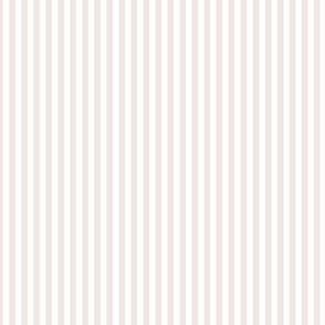 Small Vertical Bengal Stripe Pattern - Eggshell White and White