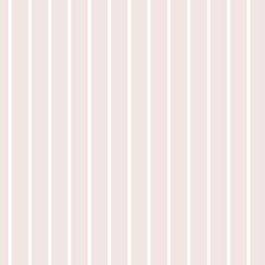 Vertical Pin Stripe Pattern - Eggshell White and White