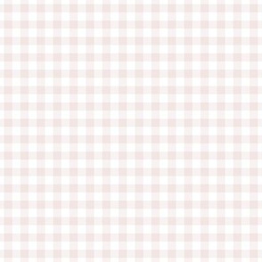 Small Gingham Pattern - Eggshell White and White