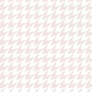 Houndstooth Pattern - Eggshell White and White