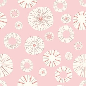 Sea Urchin in Coral Pink