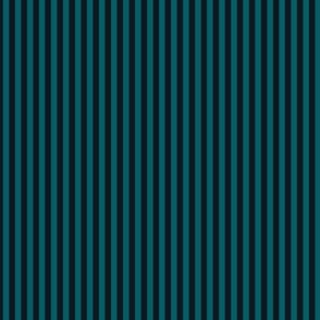 Small Vertical Bengal Stripe Pattern - Midnight Black and Harbor Blue