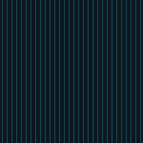 Vertical Pin Stripe Pattern - Midnight Black and Harbor Blue