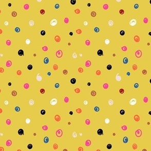 Polka dot - yellow