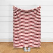 2 inch Red & White Knitting Checkerboard Horizontal Border
