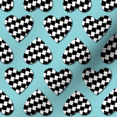 Heart Houndstooth